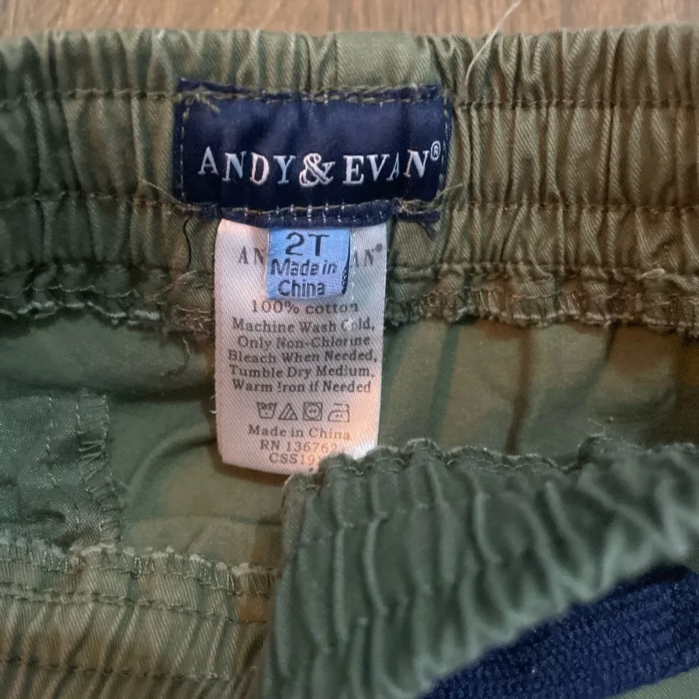 Andy & Evan kids green jogger Pants‎ 2T